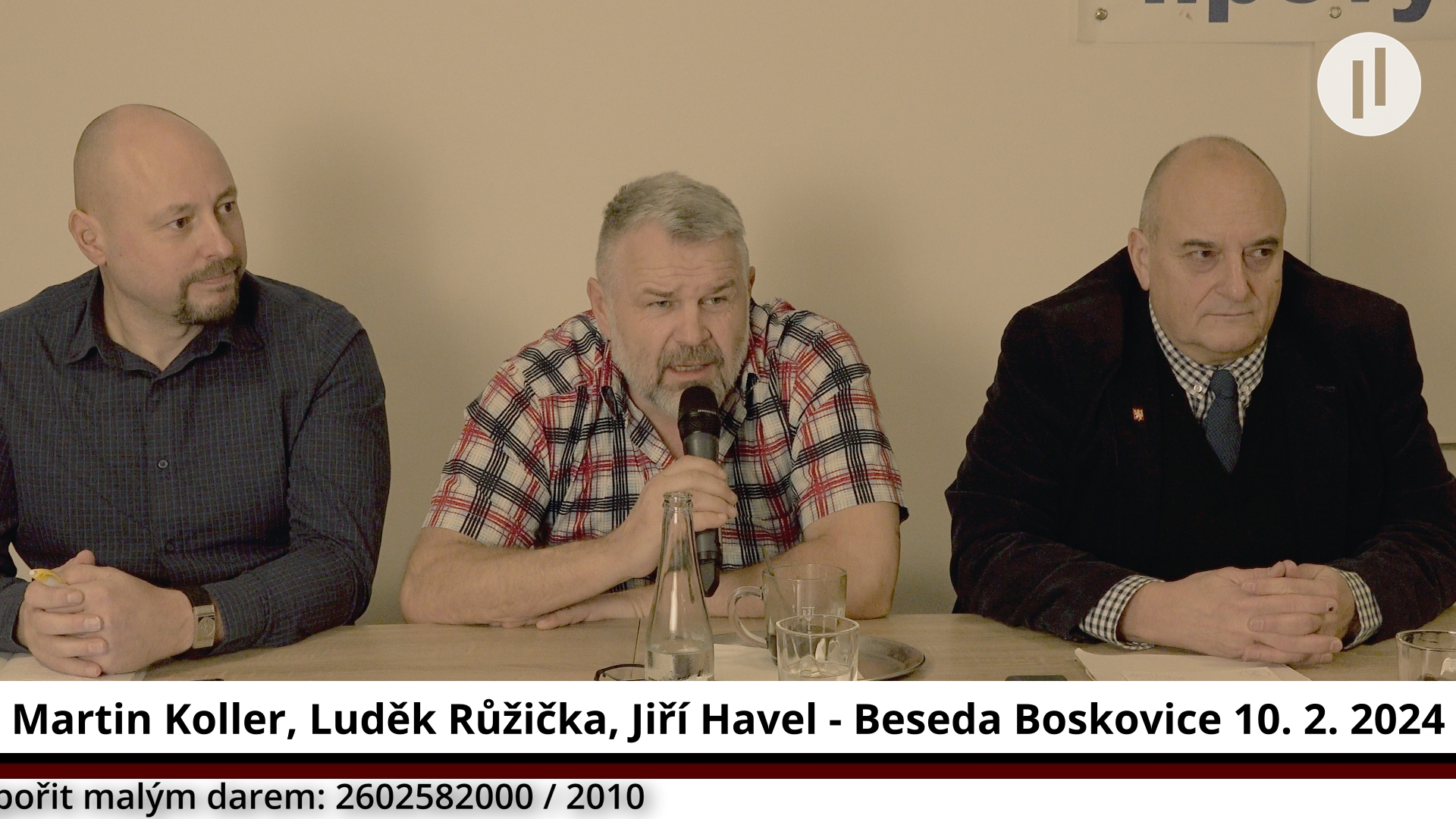 Martin Koller, Luděk Růžička, Jiří Havel – Beseda s občany – Boskovice 10. 2. 2024