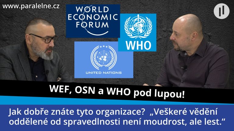 Robert Vlášek – WEF, WHO, OSN – notoricky známé zkratky pod lupou. Jak dobře znáte tyto organizace?